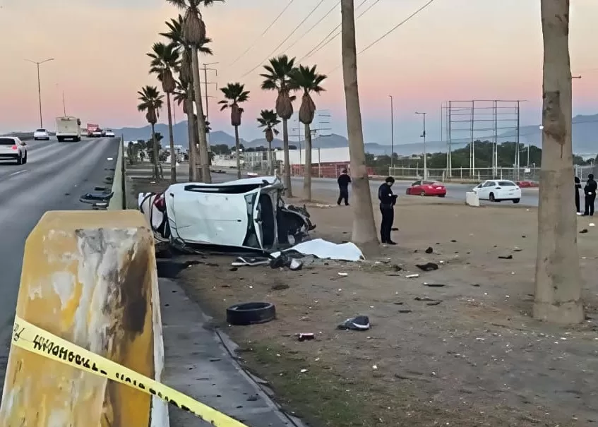 Muere tras volcar por exceso de velocidad, en Saltillo