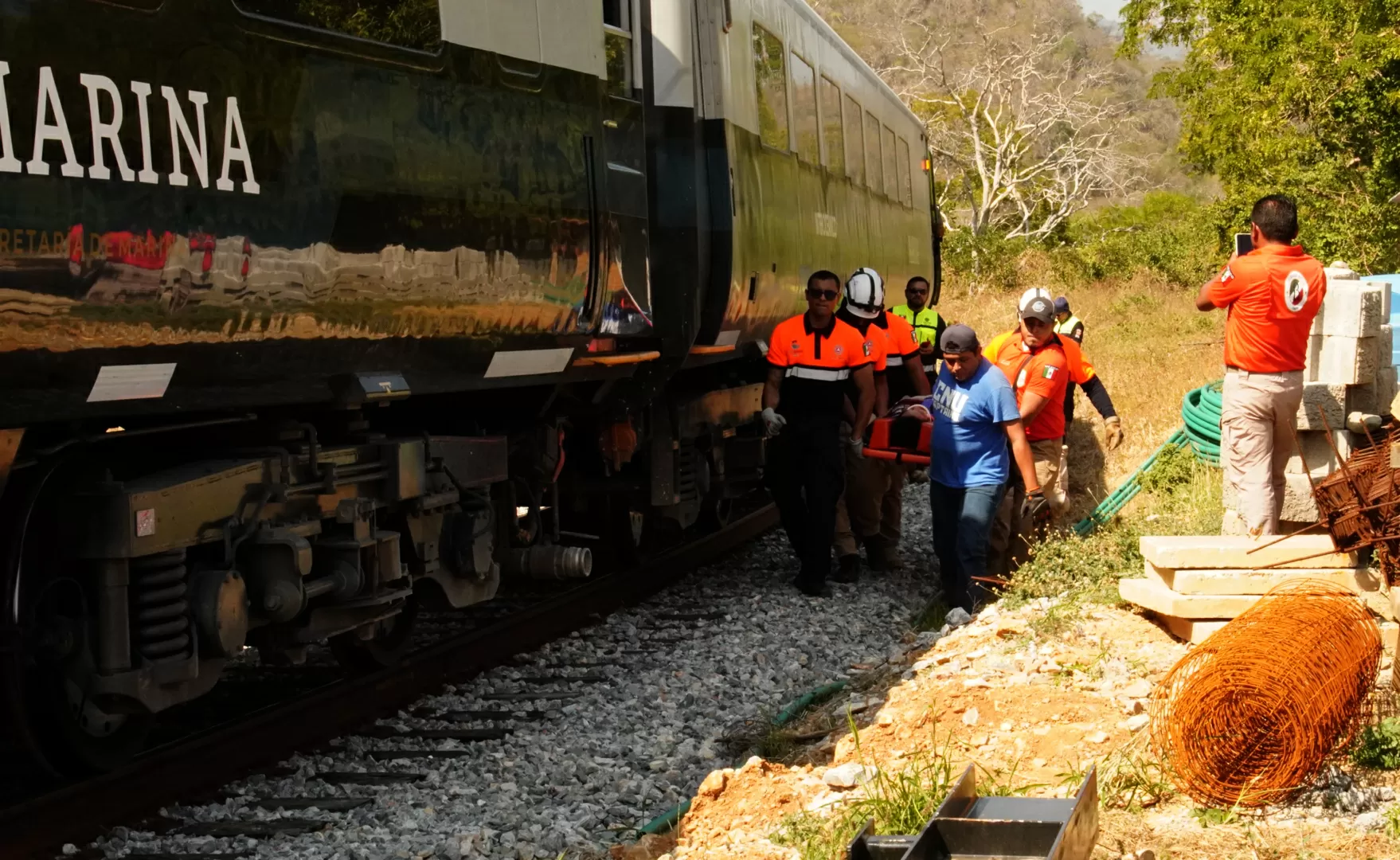 Continúa FGR con las diligencias tras el descarrilamiento del propulsora interoceánico en Oaxaca