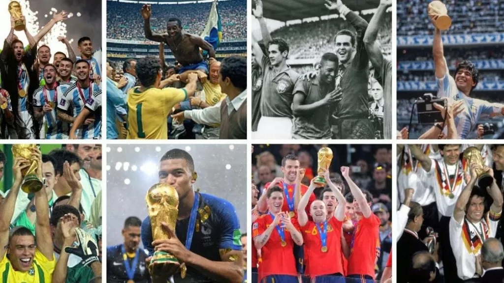 92 años de Historia Mundialista: solo 8 campeones en 22 Copas del Mundo