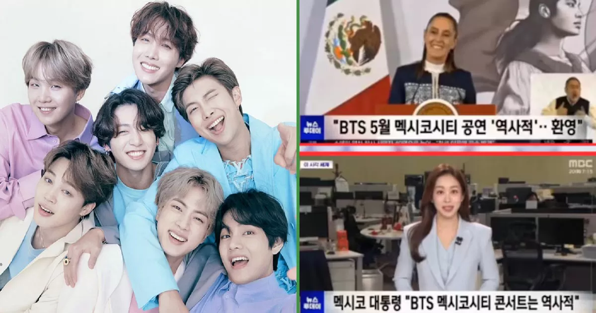 Claudia Sheinbaum apareció en programa de Corea del Sur por el libreto de BTS