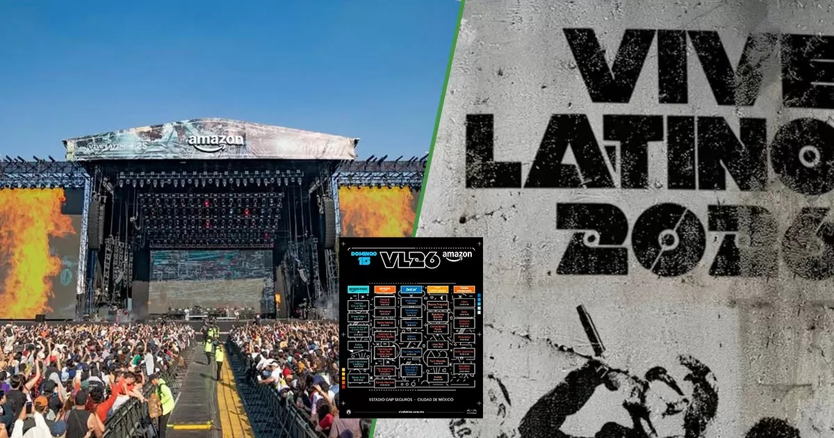 Salieron los horarios para el Vive Latino 2026: momento de abrir a planear tu vida