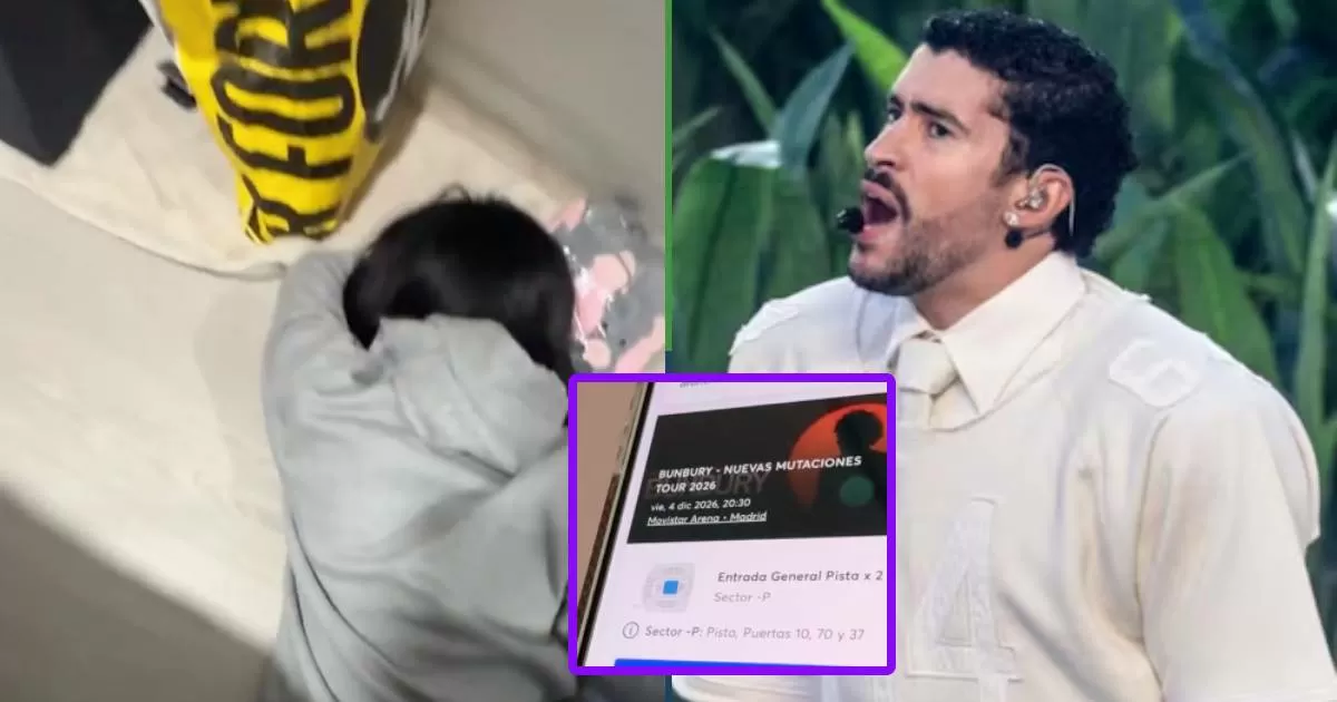Estuvo empalizada: chicas confunden a Bunbury con Bad Bunny a la hora de comprar boletos