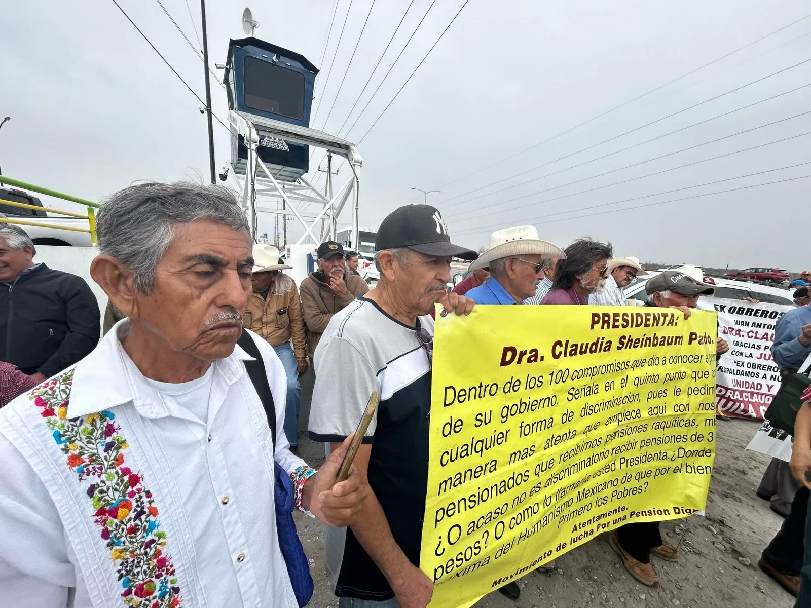 Protestas en visita de Sheinbaum a Monclova