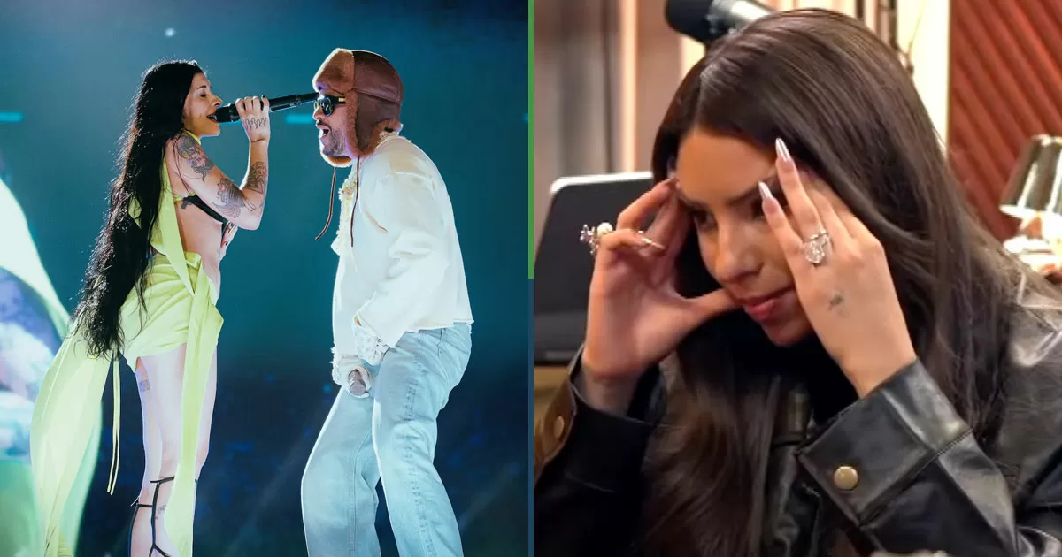 Cazzu invitó a Bad Bunny a su concierto y Ángela Aguilar luego le dio “unfollow” al Conejo