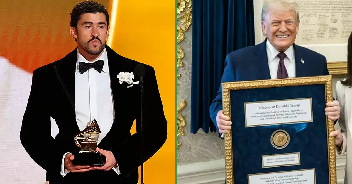 EU cancelará Visa a Bad Bunny inclusive que le regale el Grammy a Donald Trump
