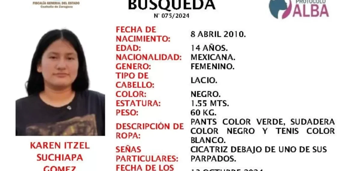 Activa Fiscalía de Coahuila etiqueta Alba por desaparición de joven en Ramos Arizpe