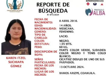 Activa Fiscalía de Coahuila etiqueta Alba por desaparición de joven en Ramos Arizpe