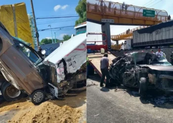 Impactante carambola en la México-Puebla