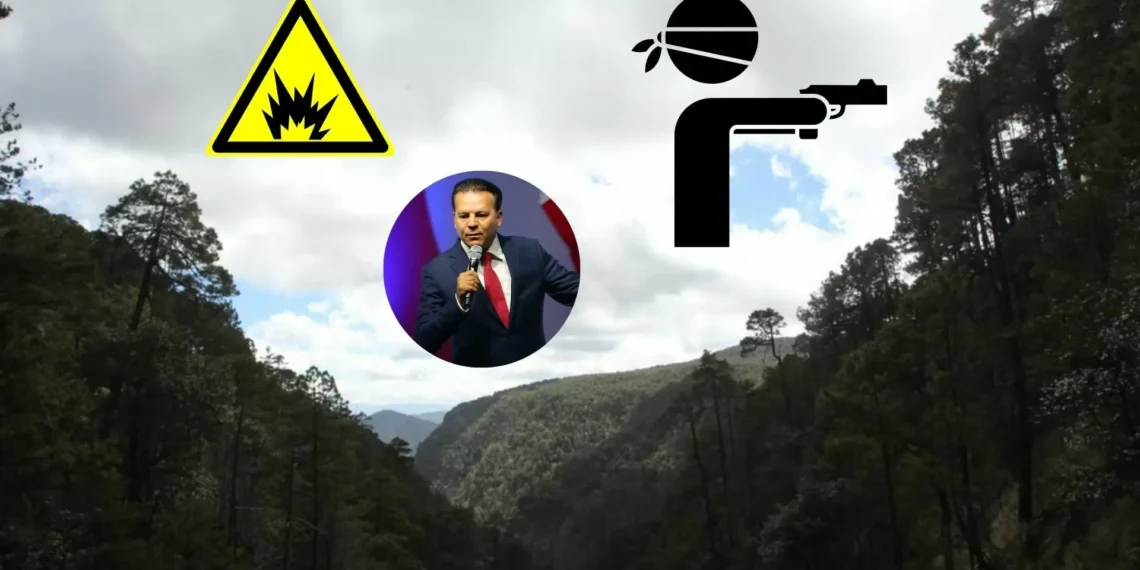 Gobernador de Durango revela uso de ‘bombas caseras’ en zona serrana; mandarán cuadrilla aéreo