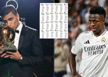 Filtran lista de países que votaron en versus para que Vinicius no ganara el “Balón de Oro”