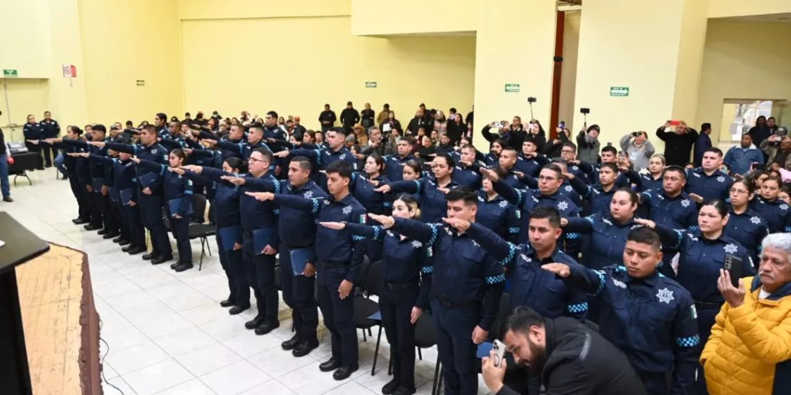 Integran 53 nuevos agentes a la policía municipal de Acuña