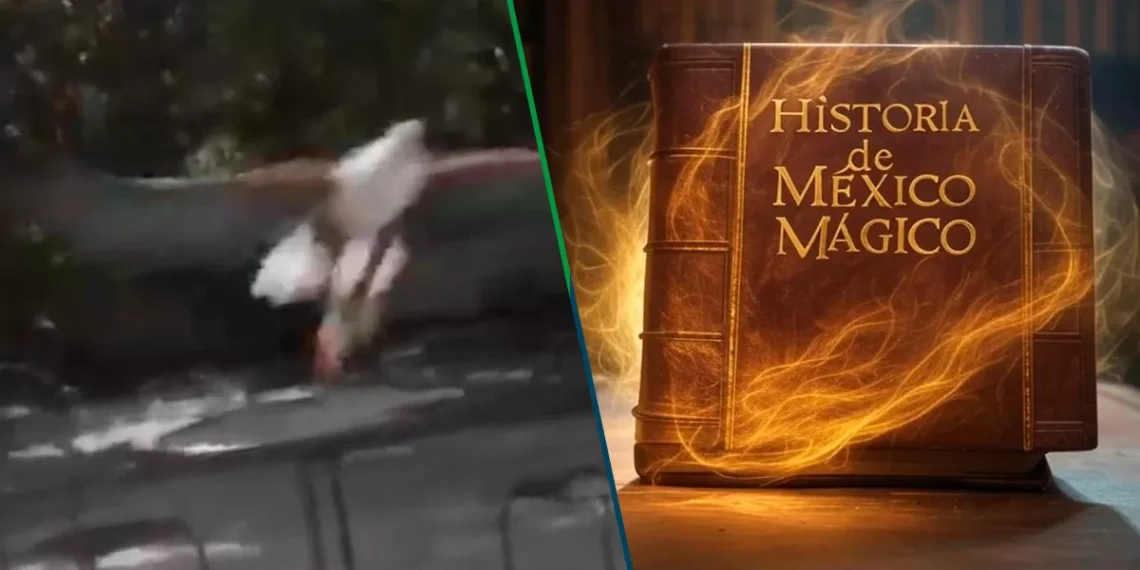 El compa que no puso nada: Captan a águila robándose espina chela en plena carnita asada