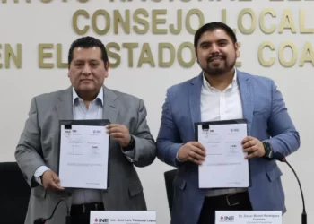 Firman acuerdo IEC e INE para trabajo conjunto en elecciones del PJ