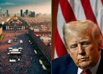 Trump reja aranceles al saber del montón de mexicanos que cantarán el himno en el Zocalo