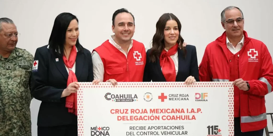 Coahuila aporta más de 40 mdp y 5 ambulancias para abrir la colecta de la Cruz Roja 2025