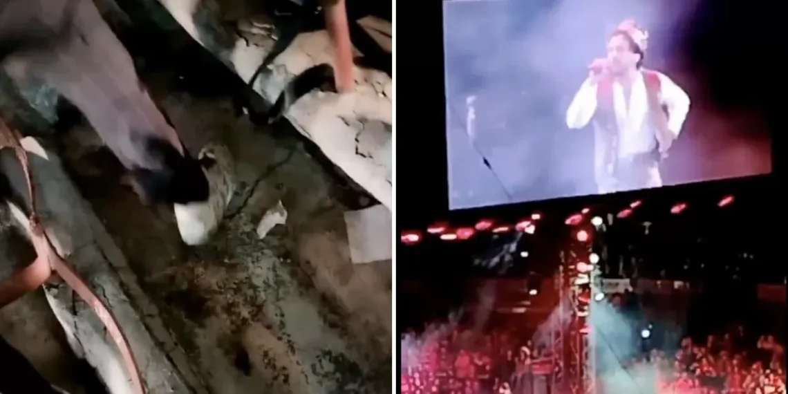 Y de las que vuelan: encuentran antro de cucarachas en concierto de Christian Nodal