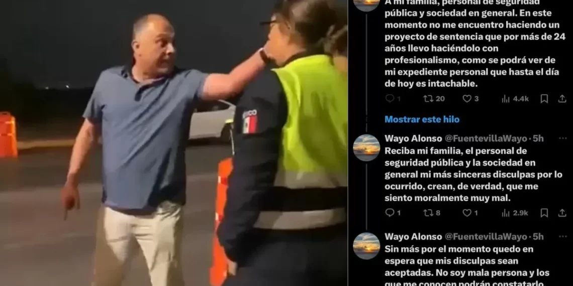 Secretario del Tribunal protagoniza escándalo en filtro anti alcohol de Saltillo