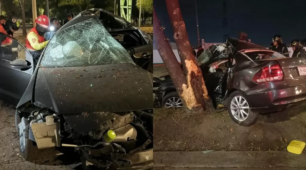 Muere mujer al chocar contra árbol en Periférico Oriente