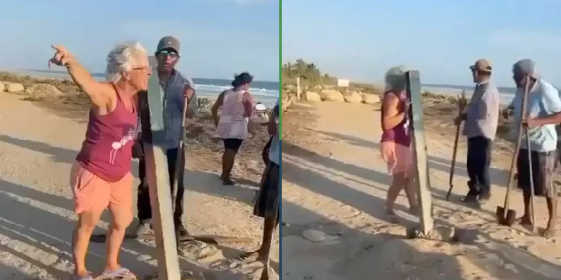 ¿Por qué no volverá a casa? Extranjera intenta “privatizar” pincho playa en Oaxaca