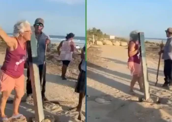 ¿Por qué no volverá a casa? Extranjera intenta “privatizar” pincho playa en Oaxaca