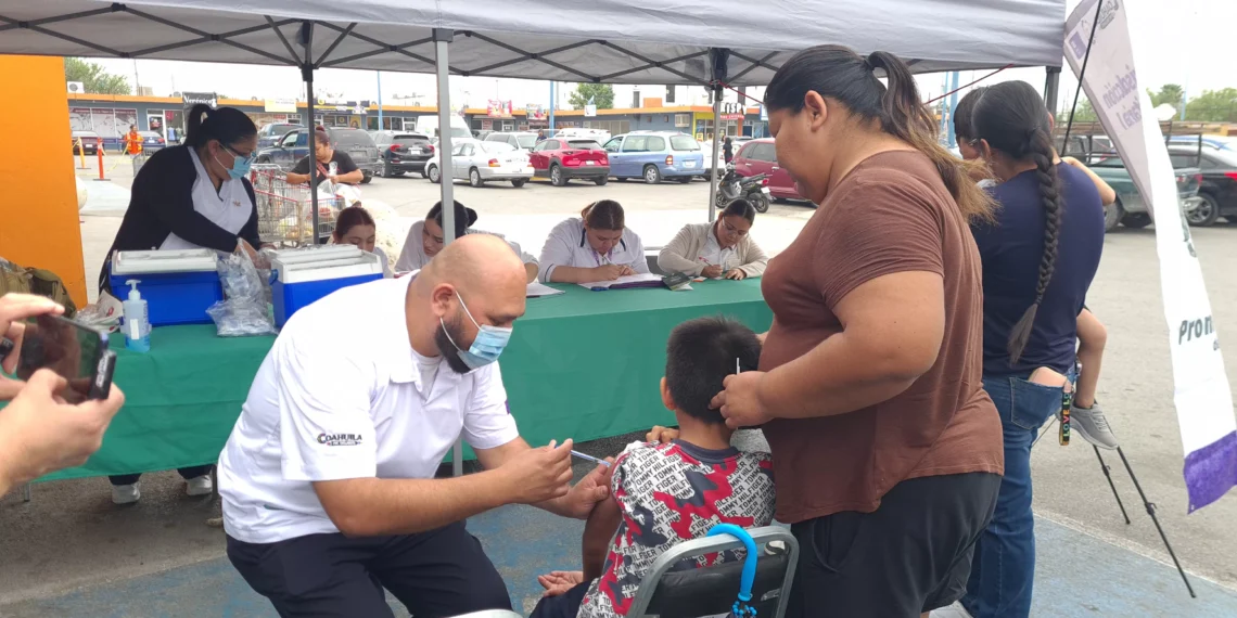 Supera Jurisdicción Sanitaria 01, portería de aplicación de más de mil dosis durante Semana Nacional de Vacunación