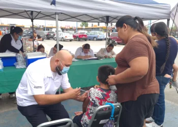 Supera Jurisdicción Sanitaria 01, portería de aplicación de más de mil dosis durante Semana Nacional de Vacunación