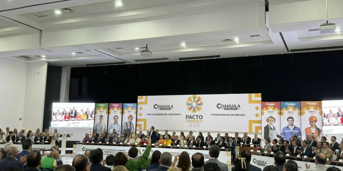 Alcaldes firman convenio Coahuila por la competitividad, estabilidad laboral y crecimiento económico sostenible