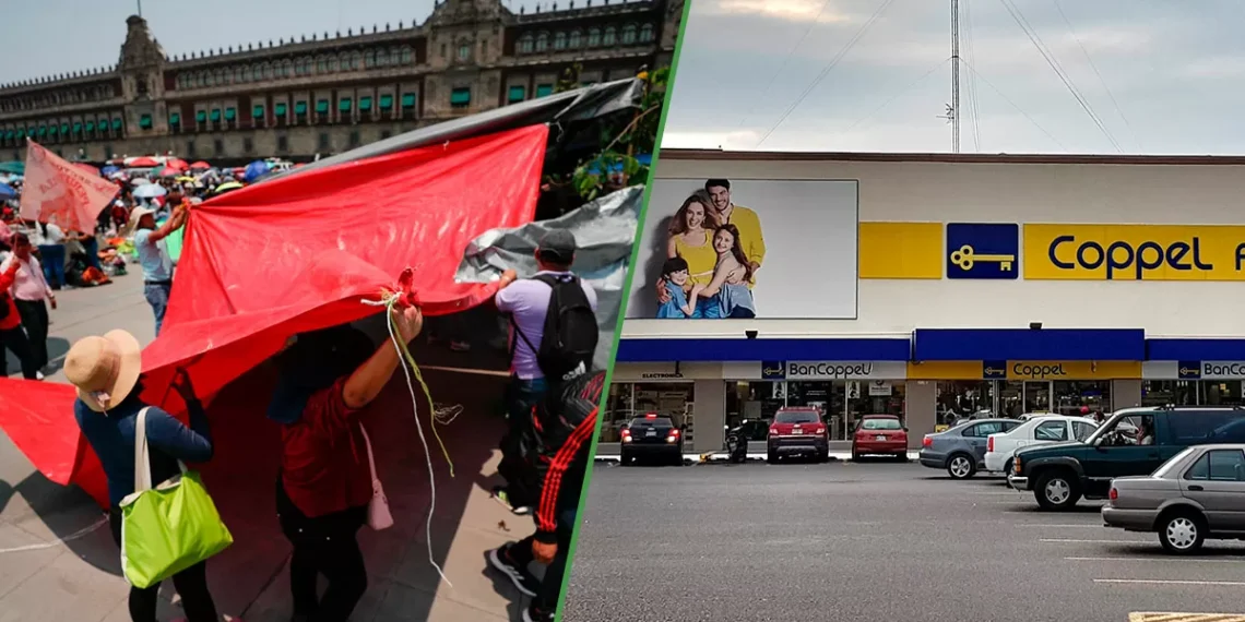 Piden al CNTE que se manifiesten exterior de Coppel para que cobradores no vayan a los domicilios