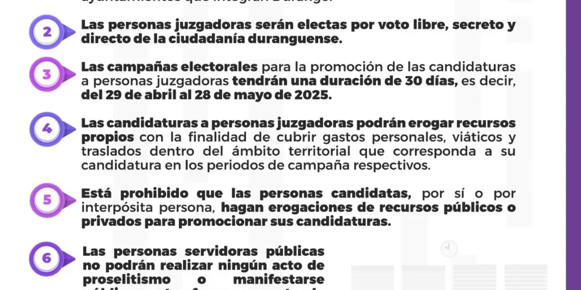 ¿Qué puedes consultar sobre los candidatos al Poder Judicial en la alza del IEPC Durango?