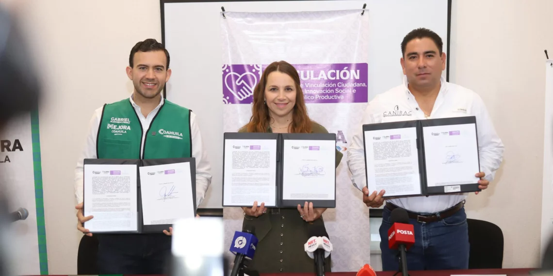 Firman entendimiento de colaboración Canirac y Secretaría de Vinculación Ciudadana, Proyectos de Innovación Social