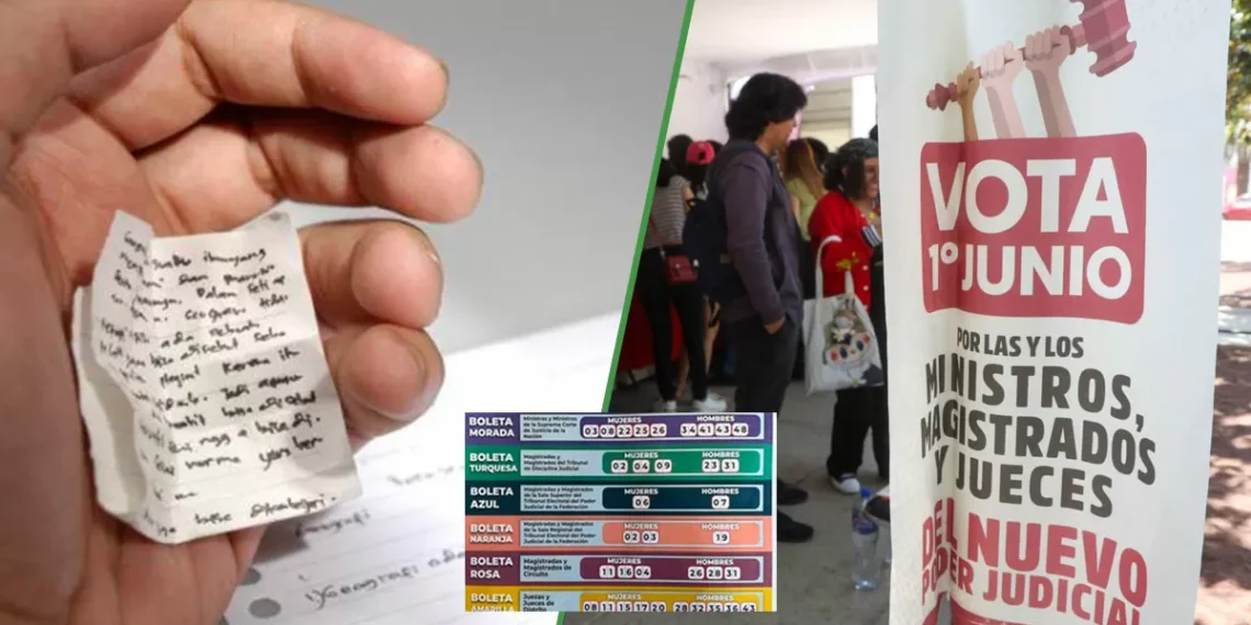 Personas que copiaban en la universidad condenan el acordeón para ir a votar el domingo