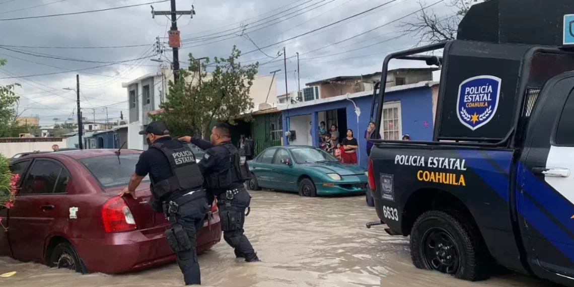 Activan esbozo DN-III-E en Piedras Negras tras tormentas que dejaron más de cuatro pulgadas