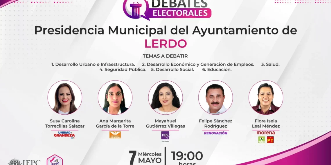 Debates electorales aprobados por IEPC Durango arrancan hoy