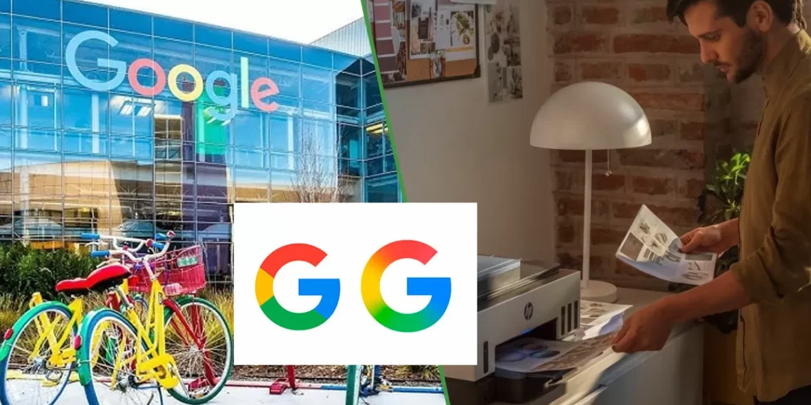 Google explica que se le acabó la tinta a su impresora, por eso su principiante logo
