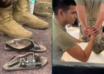 Mexicano presume sus huaraches como aguerrido en el ejército de Estados Unidos