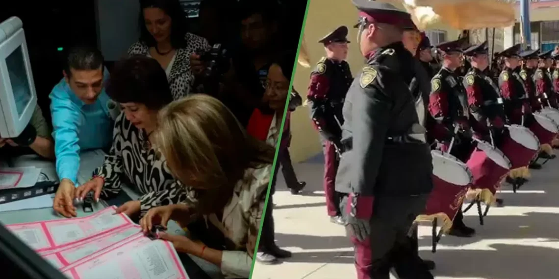 pretendiente con promedio de 7 asegura que “él siempre estuvo en la banda de guerra”