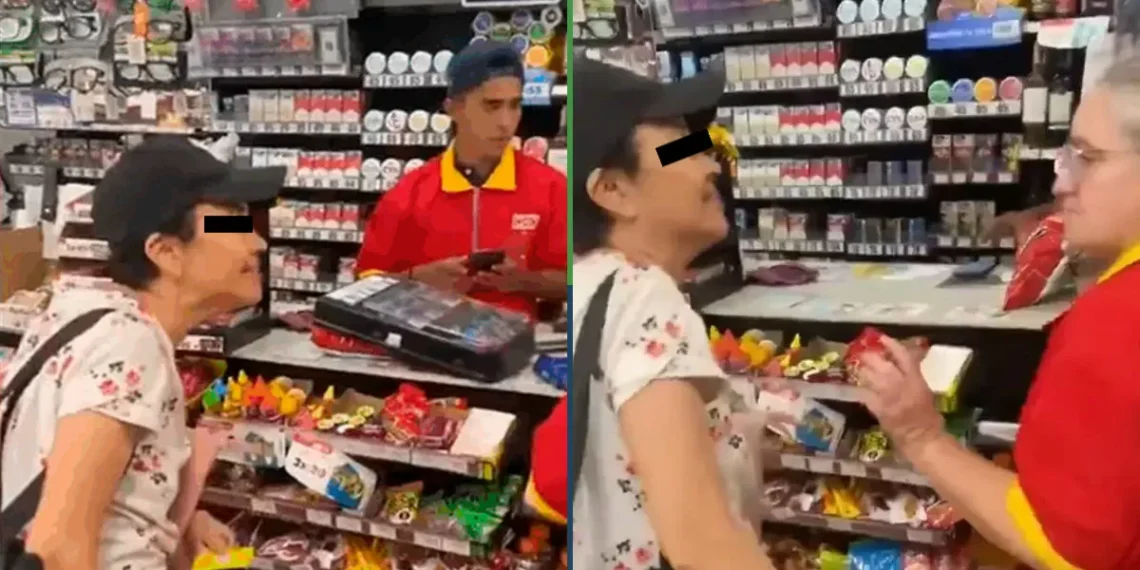 Doñita le gritonea a empleada del Oxxo porque nunca hay sistema y surge “Lady Recargas”