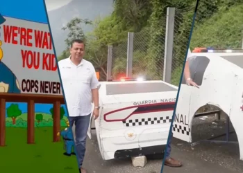 Ponen patrullas de cartón para que conductores se cisquen