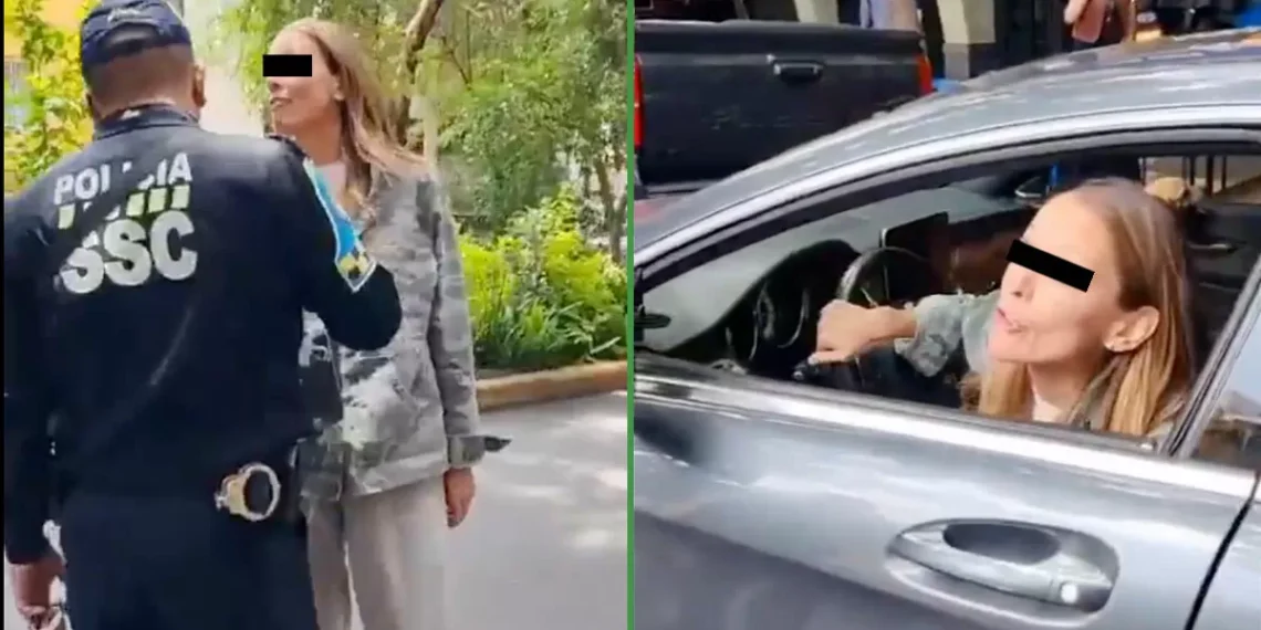 Así se les dice ma’, blancos: mujer de la Condesa insulta a policía por su color de pellejo