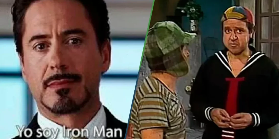 Robert Downey Jr. sigue antonomasia de Quico y asegura que él inventó a Iron Man