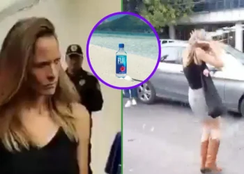 Lady Racista exige que la próxima momento que le avienten agua, sea Evian o Fiji