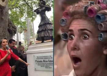 en la vida te juntes con esta chusma: habitantes de Zacatecas piden retirar estatua de Florinda Meza