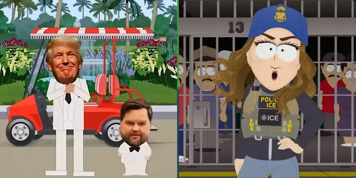 Ya único los deportan: South Park vuelve a criticar a Trump, al vicepresidente y al ICE