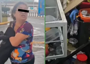 Siguen saliendo: surge “Lady Chupitos”, la señora que destrozó un puesto de jugos