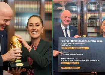 Esta quiniela sí me interesa: Claudia anuncia que regalará su boleto que le dio la FIFA