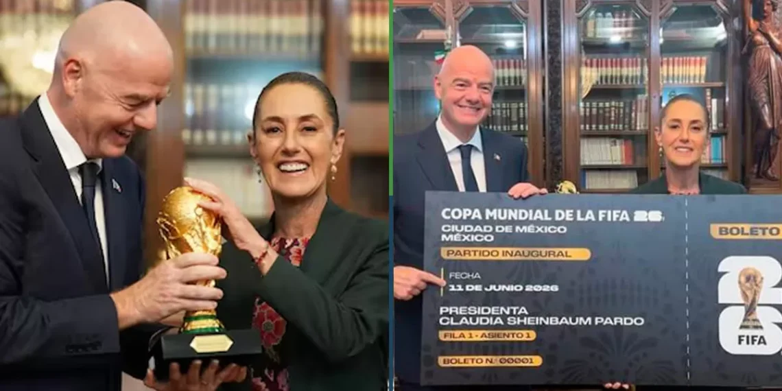Esta quiniela sí me interesa: Claudia anuncia que regalará su boleto que le dio la FIFA