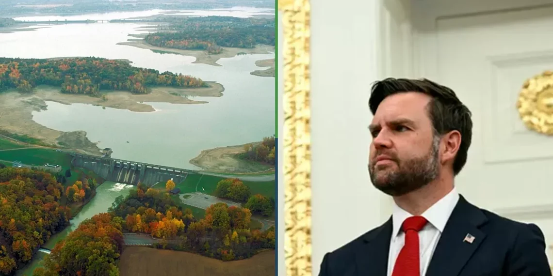 ¿Algo más, patrón? Elevan nivel de río para que vicepresidente de EU pueda vagar sin peligro