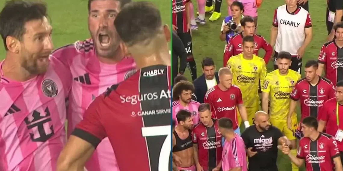 Baia, baia: guardaespaldas de Messi arremetió contra jugadores del Atlas