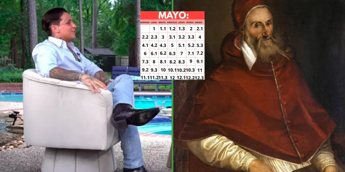 Historiadores revisarán el calendario gregoriano tras el mayo que tuvo Nodal