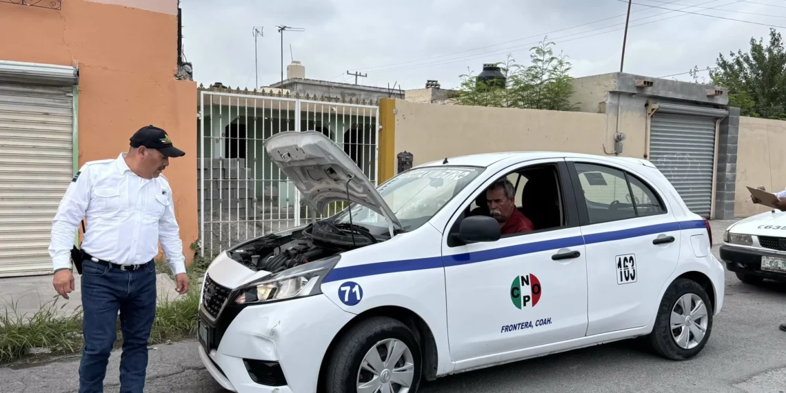 Multarán a 61 taxistas en Frontera por fallas mecánicas